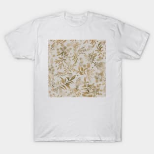 Lakeside garden, watercolor earth tones, grey T-Shirt